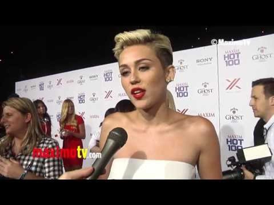 Miley Cyrus on Being Number 1 on 2013 MAXIM TOP 100 World's Most Beautiful Women List