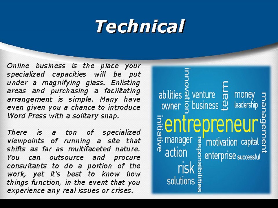 Various Web Entrepreneur Abilities | Carl Kruse