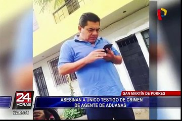 SMP: asesinan a único testigo de crimen de agente de aduanas