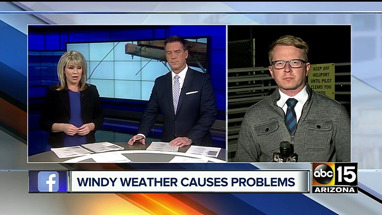 Windy weather causes problems across the Valley