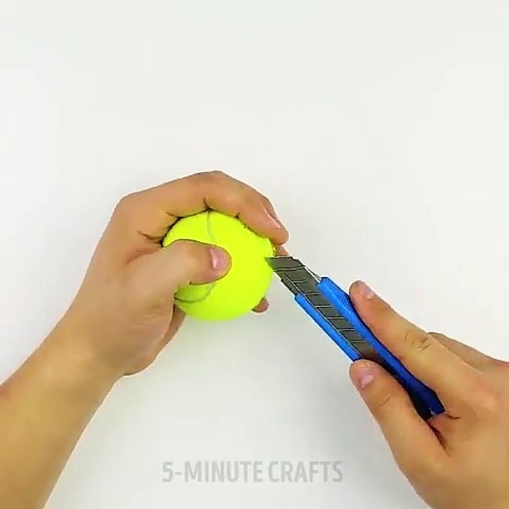 A really creative way to use a tennis ball