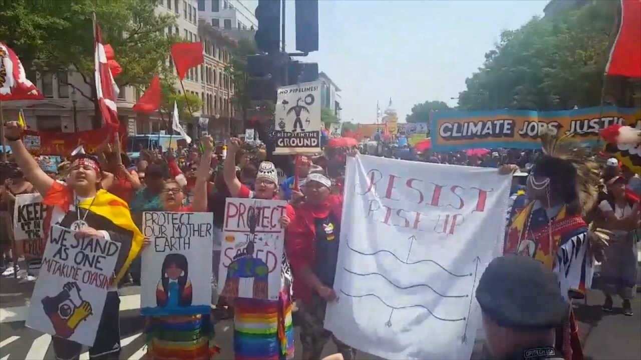 Thousands unite against Trump's environmental policies at People's Climate March
