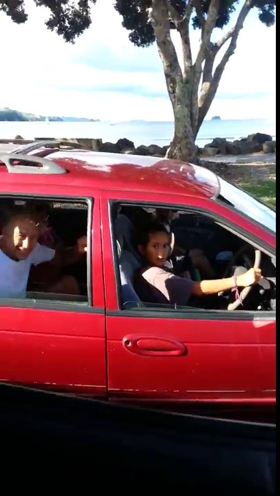 Un niño de 8 años conduciendo en nueva zelanda sorprende las redes