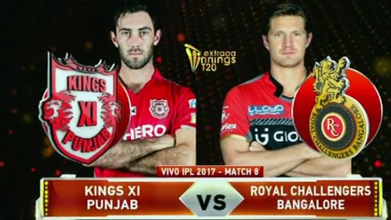 IPL 2017 | Match 8 | Highlights | KXIP vs RCB | Kings XI Punjab vs Royal Challengers