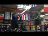 Boxing Champ Alexender Usyk And Russ Anber Working Mitts - esnews boxing