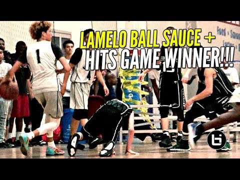 LaMelo Ball EXTRA SAUCY Today & Hits GAME WINNER w/ Lonzo & LiAngelo Watching!!!
