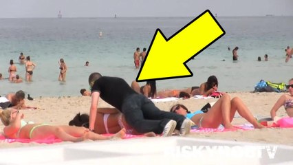 Funny Hot Beach Girls Prank - TRY NOT TO LAUGH - Funny Videos 2016