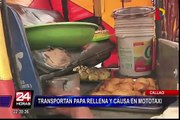 Callao: transportan alimentos en condiciones insalubres