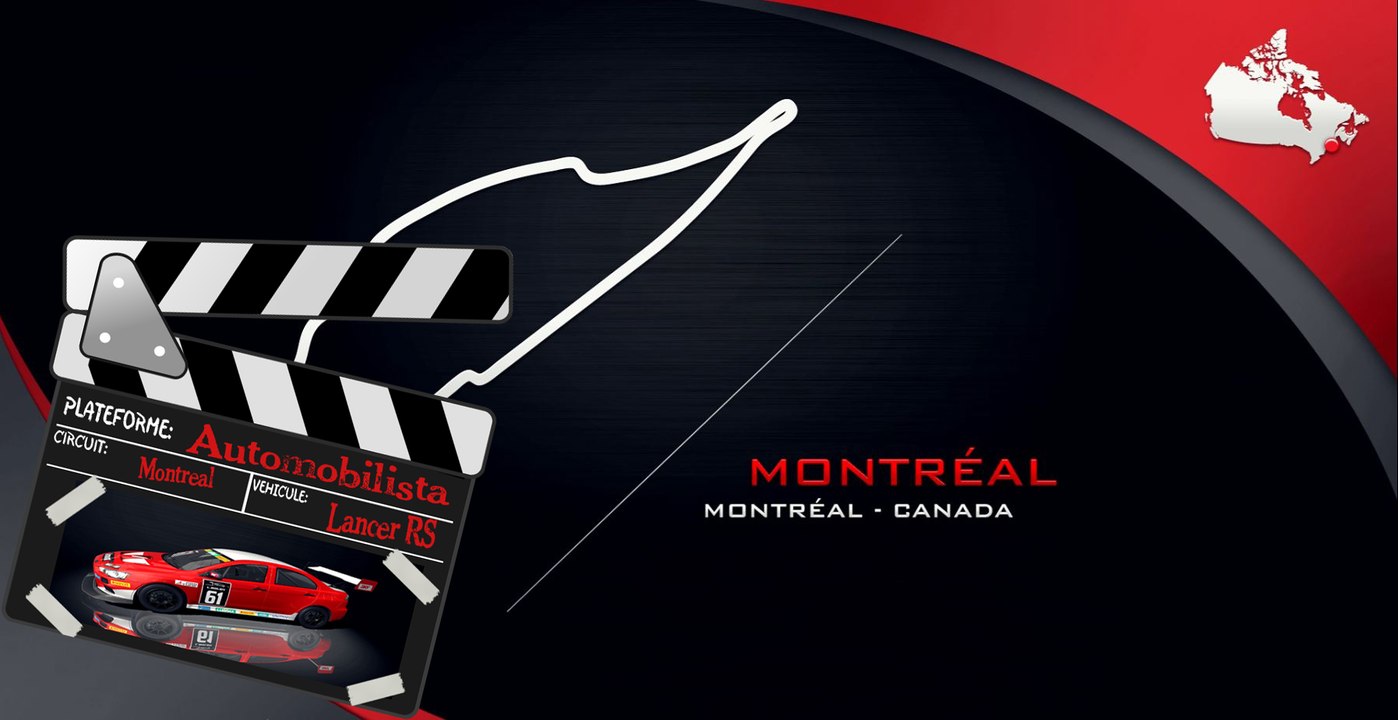 Tour de piste à Montréal en Lancer RS sur Automobilista