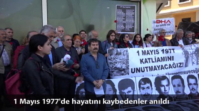 1 mayıs 1977'de katledilenler Kazancı Yokuşu'nda anıldı