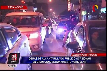 Obras generan gran congestión vehicular en avenida Petit Thouars