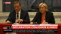 Conférence de presse Marine Le Pen et Nicolas Dupont-Aignan le 29 avril 2017