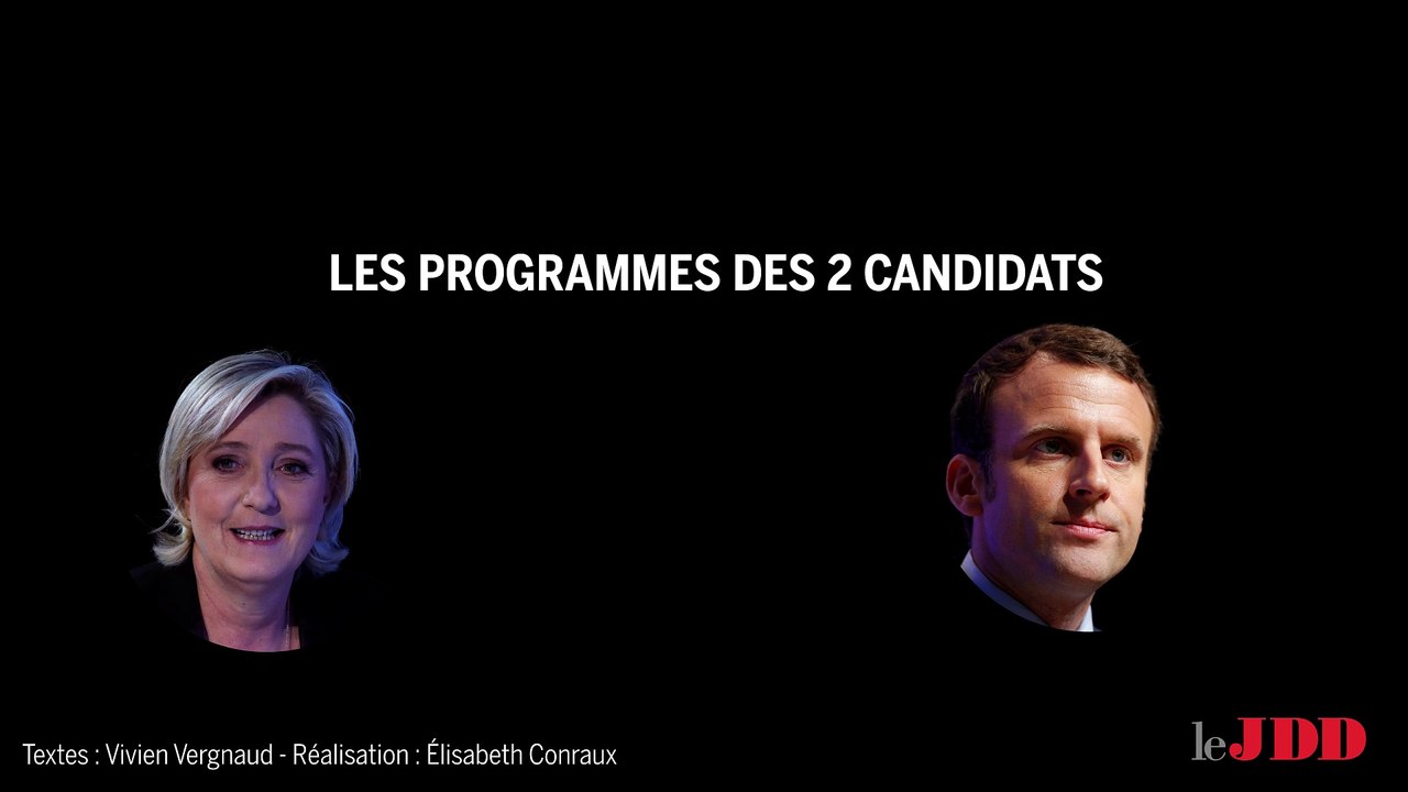 Macron - Le Pen : deux candidats, deux programmes
