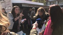 Sympathisants et anti-FN croisent les militants sur le marché de Lisieux