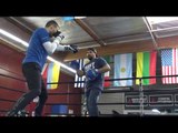 Hard Hitting Alex Gvozdyk And Marco Contreras Working Mitts EsNews Boxing