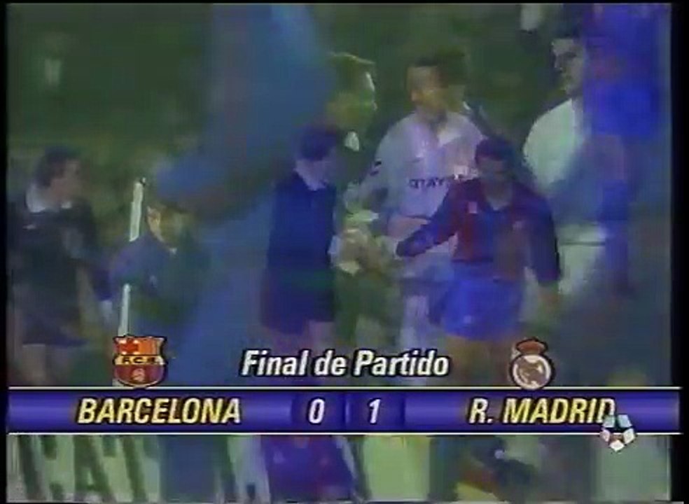 Incidentes Barça vs Real Madrid 1990