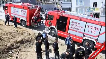 Samsun'da cami inşaatı çöktü