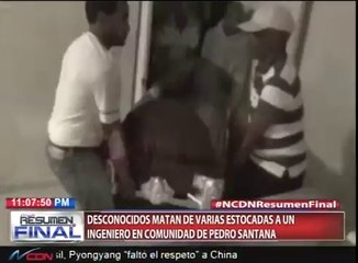 Desconocidos matan de varias estocadas a un ingeniero en comunidad de Pedro Santana