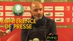 Conférence de presse Nîmes Olympique - AJ Auxerre (0-1) : Bernard BLAQUART (NIMES) - Cédric DAURY (AJA) - 2016/2017
