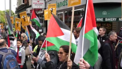 Açlık Grevi Yapan Filistinli Tutuklulara "Destek Gösterisi"