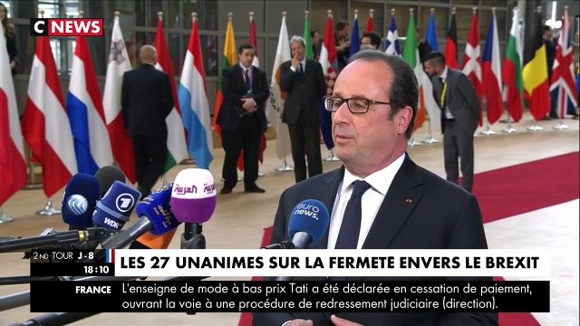Pour François Hollande à Bruxelles, l'élection du 7 mai est un choix européen