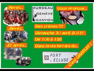 Défi Murdeau 2017: des crêpes dans une via ferrata!