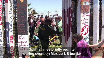 US-Mexico border open to let split families hug each other