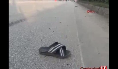 Hastaneden taburcu oldu, bir saat sonra kamyon çarptı