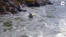 Ils s'écrasent contre les rocher avec leur bateau hors-bord