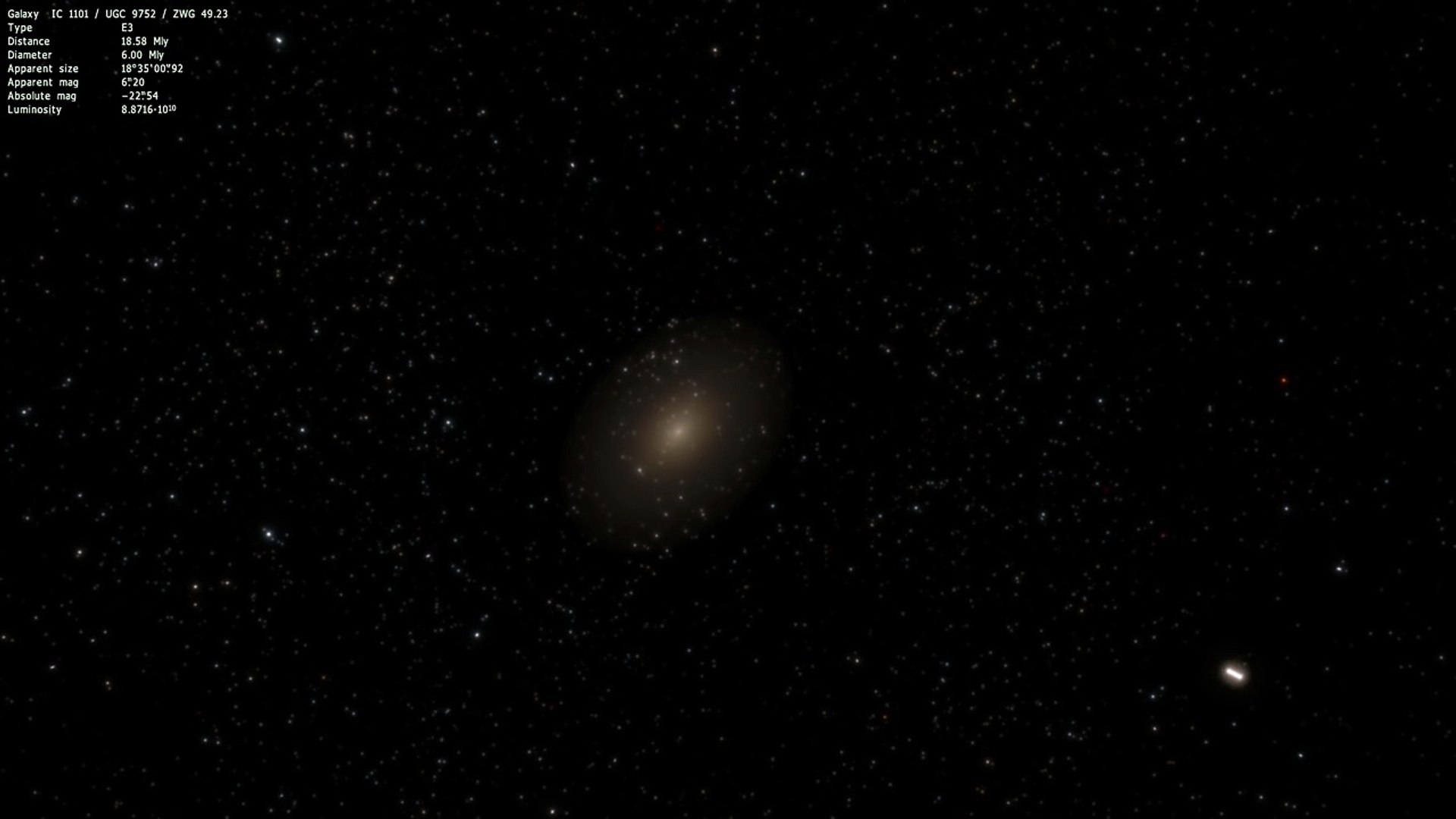 The Biggest Galaxy In The Universe Ic 1101 Space Engine 13 Video Dailymotion