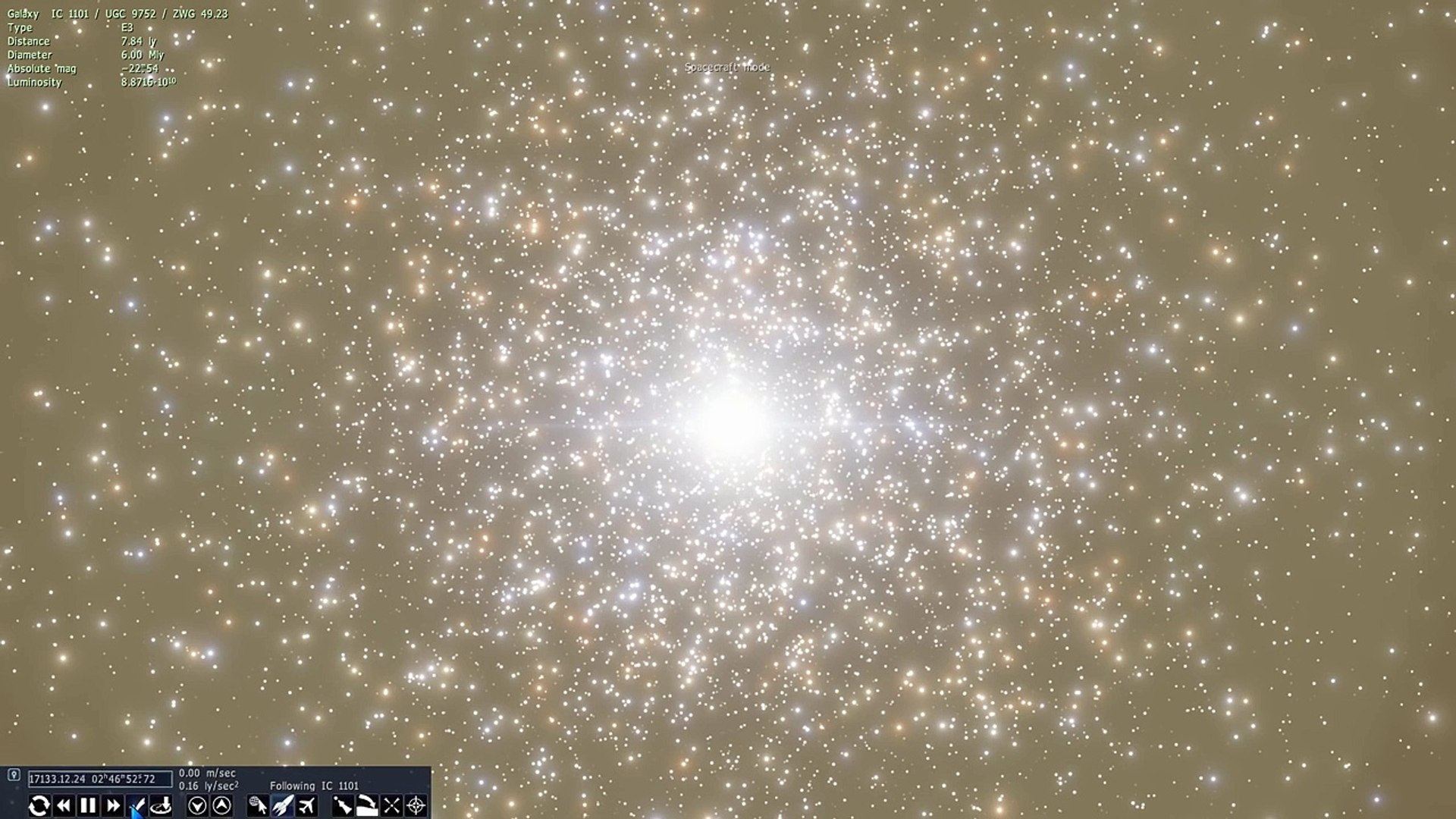 The Biggest Galaxy In The Universe Ic 1101 Space Engine 30 Video Dailymotion