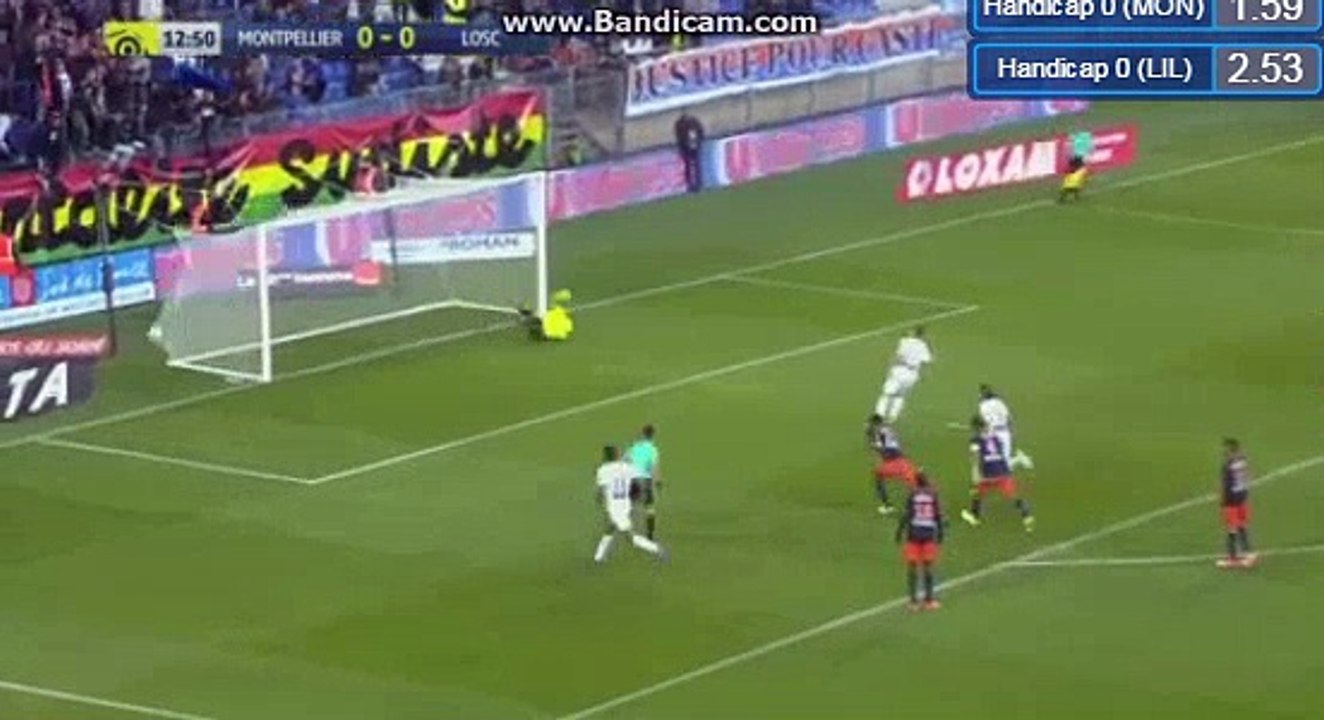 Nicolas de Preville Penalty Goal - Montpellier 0-1 Lille  - 29.04.2017