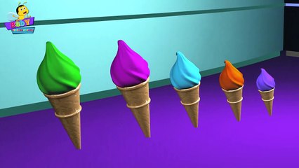 Cone Ice Cream Finger family Songs 3D _ Finger Family Songs For Children _ Fing