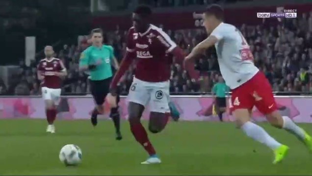 1-0 But de Ismaïla Sarr - FC Metz 1-0 AS Nancy-Lorraine 29.04.2017