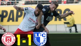 Hallescher vs Magdeburg 1 - 1 Highlights 29.04.2017 HD