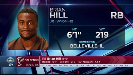 Falcons select Brian Hill No. 156 in the 2017 NFL Draft