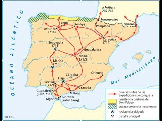 DON PELAYO Y LA BAT. DE COVADONGA (Año 690 ) 1ª, Pasajes de la historia (La rosa de los vientos)