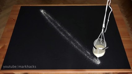 Du sable, un pendule et regardez l’œuvre d'art que vous obtenez