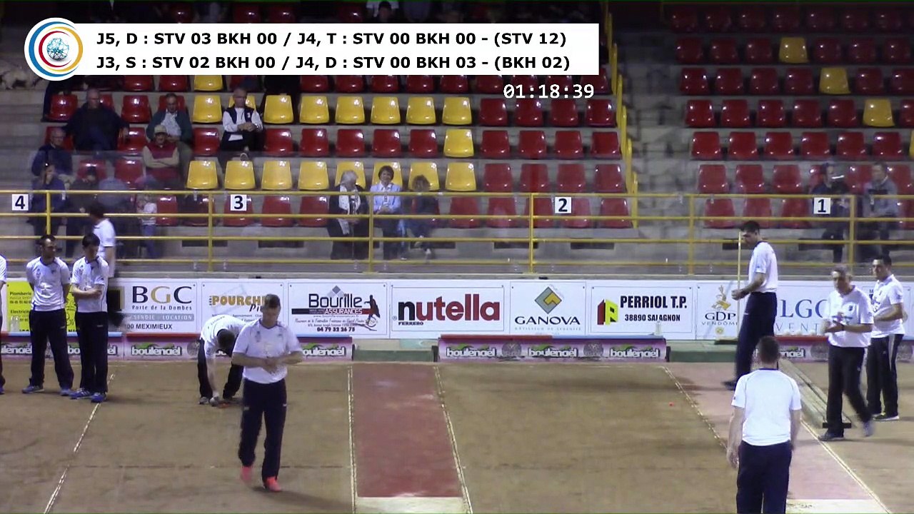 Quatrième tour, Saint-Vulbas contre BK Hrast, 1/8 finale aller, Coupe d'Europe des Clubs 2017, Sport Boules, Saint-Vulbas 2017