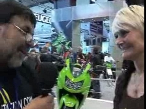 Mondial 2 roues 2007 : Claire Bodin, Kawasaki