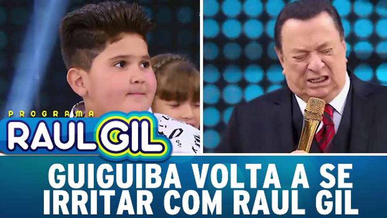 Guiguiba volta a se irritar com Raul Gil e causa climão