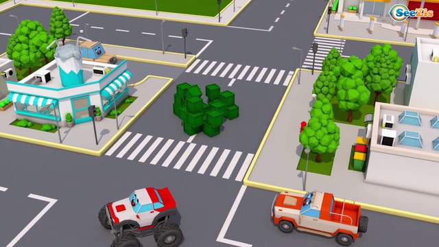 Learning Colors With Cars & Trucks For Children - Learn Colours For Kids Finger Family