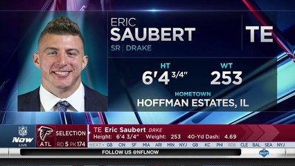 Falcons select Eric Saubert No. 174 in the 2017 NFL Draft