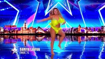 Sassy Sanita Laviva shakes up a storm on stage | Auditions Week 3 | Britain’s Got Talent 2017