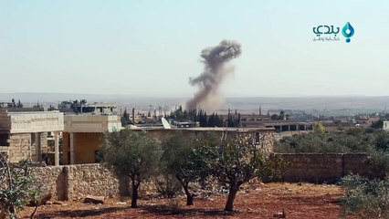 Ataque aéreo Russo no Oeste de Aleppo