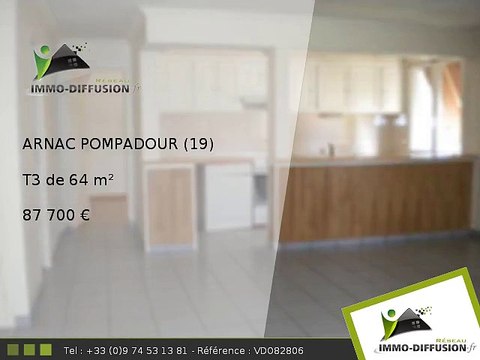 T3 A vendre Arnac pompadour 64m2 - 87 700 Euros