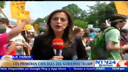 Miles de manifestantes marchan por el clima y contra las acciones anti-ambientales del presidente Trump en Washington