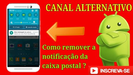 Como excluir notificação de caixa postal