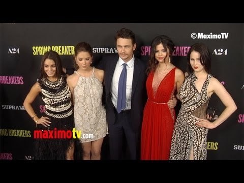 Selena Gomez, Vanessa Hudgens, Ashley Benson, James Franco Spring Breakers LA Premiere