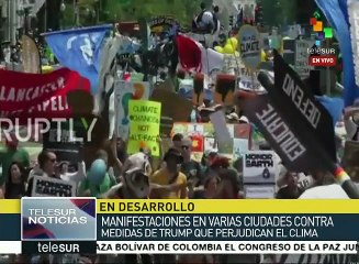EE.UU.: miles se manifiestan contra políticas ambientales de Trump